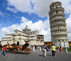 The Leaning Tower of Pisa view